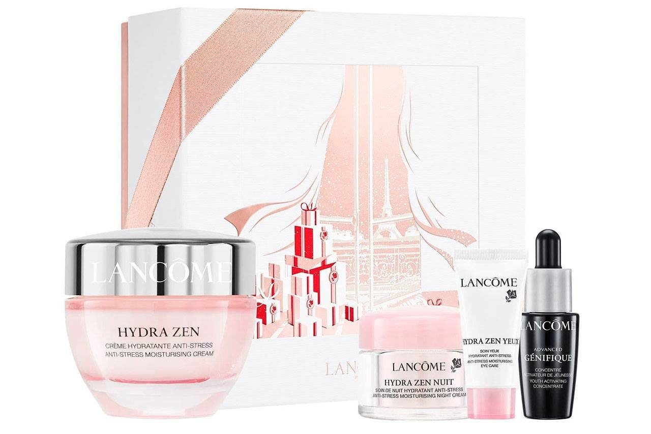 Набор Lancome Hydrazen Day Skincare Gift Set дневной увлажняющий крем 50мл + ночной увлажняющий крем 15мл + увлажняющий крем для век 5мл + антивозрастная сыворотка для лица 7мл